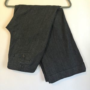 Ann Taylor LOFT Wide Leg Dark Wash Trouser Jeans